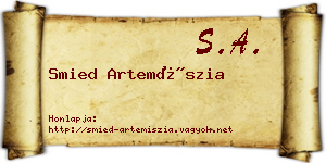 Smied Artemíszia névjegykártya